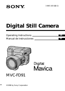 Manual de uso Sony MVC-FD91 Cámara digital