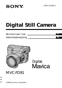 Manuale Sony MVC-FD91 Fotocamera digitale