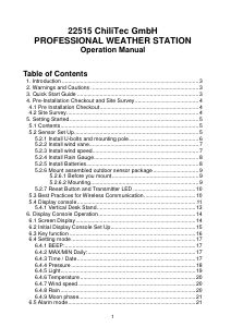 Manual ChiliTec CTW-902 Wi Weather Station