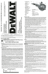 Manual DeWalt D28754 Circular Saw