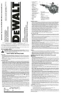 Mode d’emploi DeWalt D28754 Scie circulaire