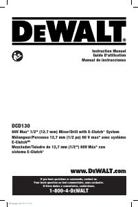 Manual DeWalt DCD130T1 Drill-Driver