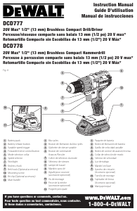 Manual DeWalt DCD777C2 Drill-Driver