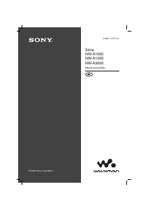 Návod Sony NW-A3000 Walkman Mp3 prehrávač