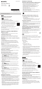 Priručnik Sony NW-A45HN Mp3 reproduktor
