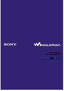 Manual Sony NW-A805 Walkman Mp3 player