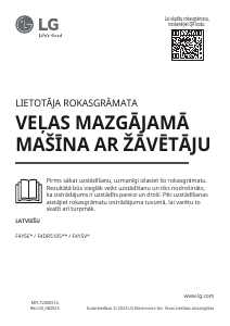 Rokasgrāmata LG F4DR510S0W Veļas mašīna ar žāvētāju