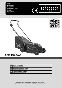 Handleiding Scheppach BMP380-ProS Grasmaaier