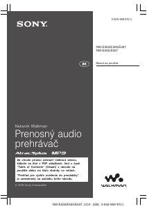 Návod Sony NW-E207 Walkman Mp3 prehrávač