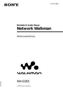 Bedienungsanleitung Sony NW-E303 Walkman Mp3 player