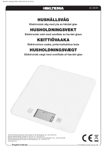 Bruksanvisning Biltema 28-051 Köksvåg