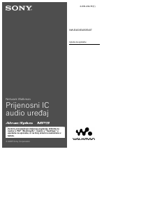 Priručnik Sony NW-E403 Walkman Mp3 reproduktor