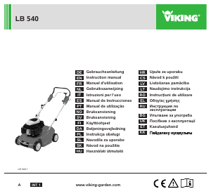 Handleiding Viking LB 540 Verticuteermachine
