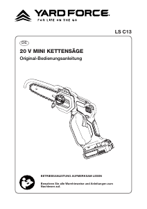 Bedienungsanleitung Yard Force LS C13 Kettensäge