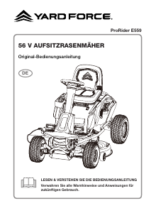 Bedienungsanleitung Yard Force ProRider E559 Rasenmäher