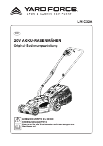 Bedienungsanleitung Yard Force LM C32A Rasenmäher