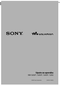 Priručnik Sony NW-S202 Walkman Mp3 reproduktor