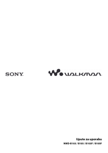 Priručnik Sony NWD-B103 Walkman Mp3 reproduktor
