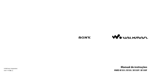 Manual Sony NWZ-B133F Walkman Leitor Mp3