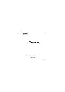 Manual Sony NWZ-B152 Walkman Mp3 player