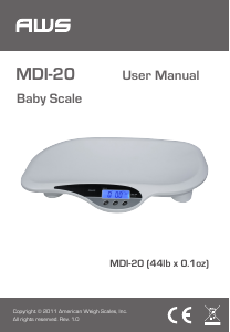 Handleiding AWS MDI-20 Weegschaal