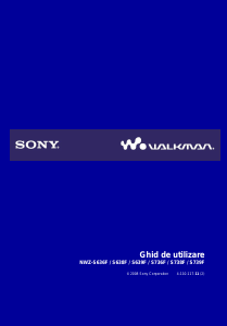 Manual Sony NWZ-S639F Walkman Mp3 player