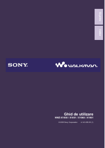 Manual Sony NWZ-X1050 Walkman Mp3 player