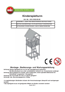 Manual Weka 816.1002.00.00 Playhouse