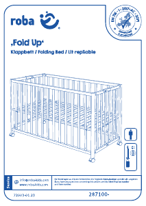 説明書 Roba Fold Up 折り畳み式ベッド