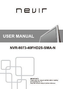 Handleiding Nevir NVR-8073-40FHD2S-SMA-N LED televisie