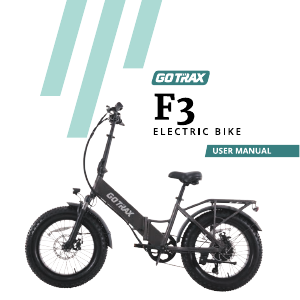 Manual GOTRAX F3 Electric Bicycle