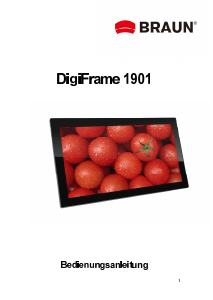Manual de uso Braun DigiFrame 1901 Marco digital