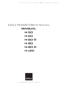 Mode d’emploi Dali Phantom H-60 Haut-parleur