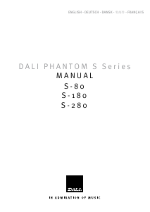 Manual Dali Phantom S-180 Speaker