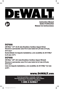 Handleiding DeWalt DCF890M2 Slagmoersleutel