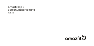 Bedienungsanleitung Amazfit Bip 3 Smartwatch