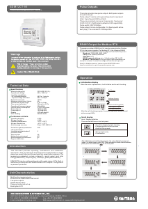 Handleiding Eastron SDM72CT-M Energiemeter