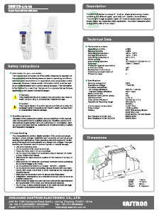 Handleiding Eastron SDM120-DB Energiemeter