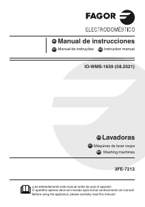 Manual de uso Fagor 3FE-7212 Lavadora