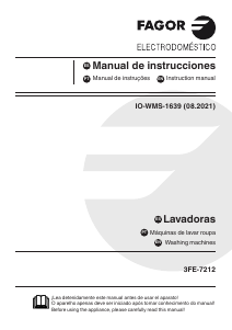 Manual Fagor 3FE-7212 Máquina de lavar roupa