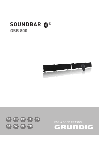 Bedienungsanleitung Grundig GSB 800 Heimkinosystem