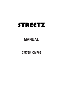 Manual Streetz CM765 Altifalante
