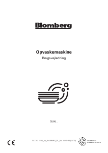 Brugsanvisning Blomberg GUN 26640 W Opvaskemaskine