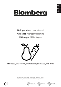 Handleiding Blomberg KND 9720 Koel-vries combinatie