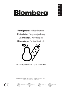 Handleiding Blomberg SND 9700 X Koelkast