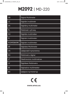 Instrukcja EMOS MD-220 Multimetr