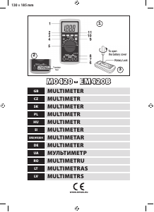 Посібник EMOS EM420B Мультиметр
