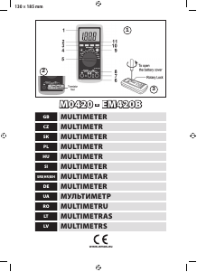 Bedienungsanleitung EMOS EM420B Multimeter