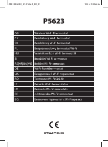 Manual EMOS P5623 Termostat
