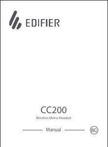 Handleiding Edifier CC200 Headset